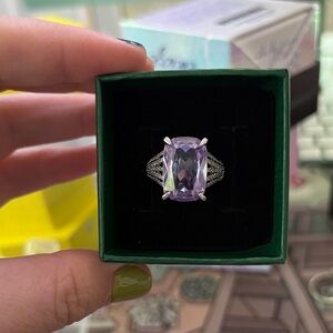 Lavender Gemstone Silver Ring